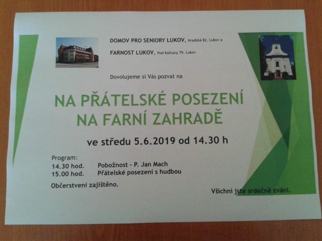 Zahradní slavnost na farské zahradě